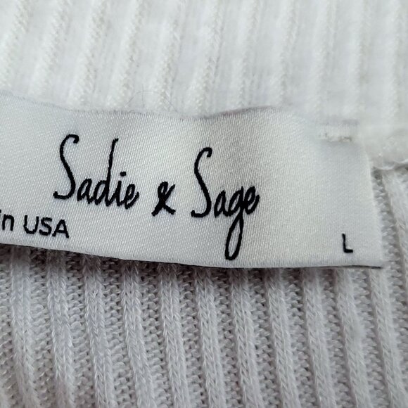 Sadie & Sage ~ Sz L ~ Crop Top Sweater ~ Excellent Condition - Picture 8 of 8